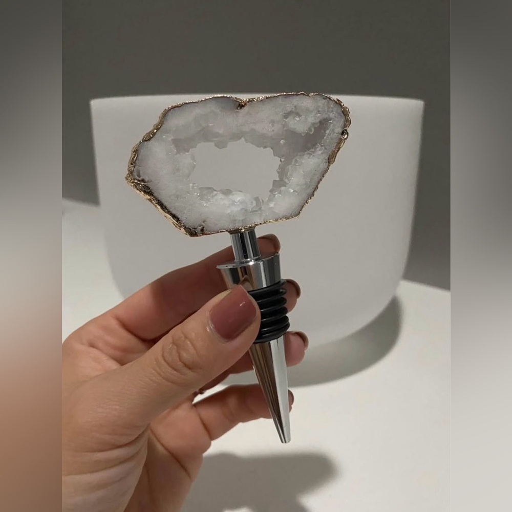 Geode Wine Bottle Stopper